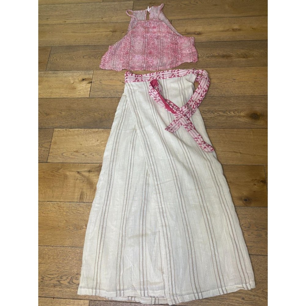 Free People Wrapped Around You Skirt Halter Set S - Picture 8 of 10